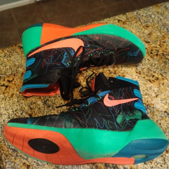 Nike Hyperdunk 2015 Premium Black Blue Lagoon Shoes 749567-084 Men’s Size 12.5 main image 4